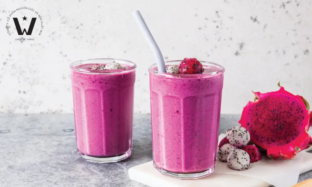 Sự kết hợp giữa berry chua ngọt và thanh long đỏ