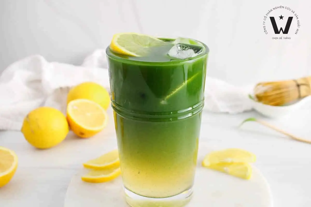 Matcha chanh với hương vị tươi mát, sảng khoái