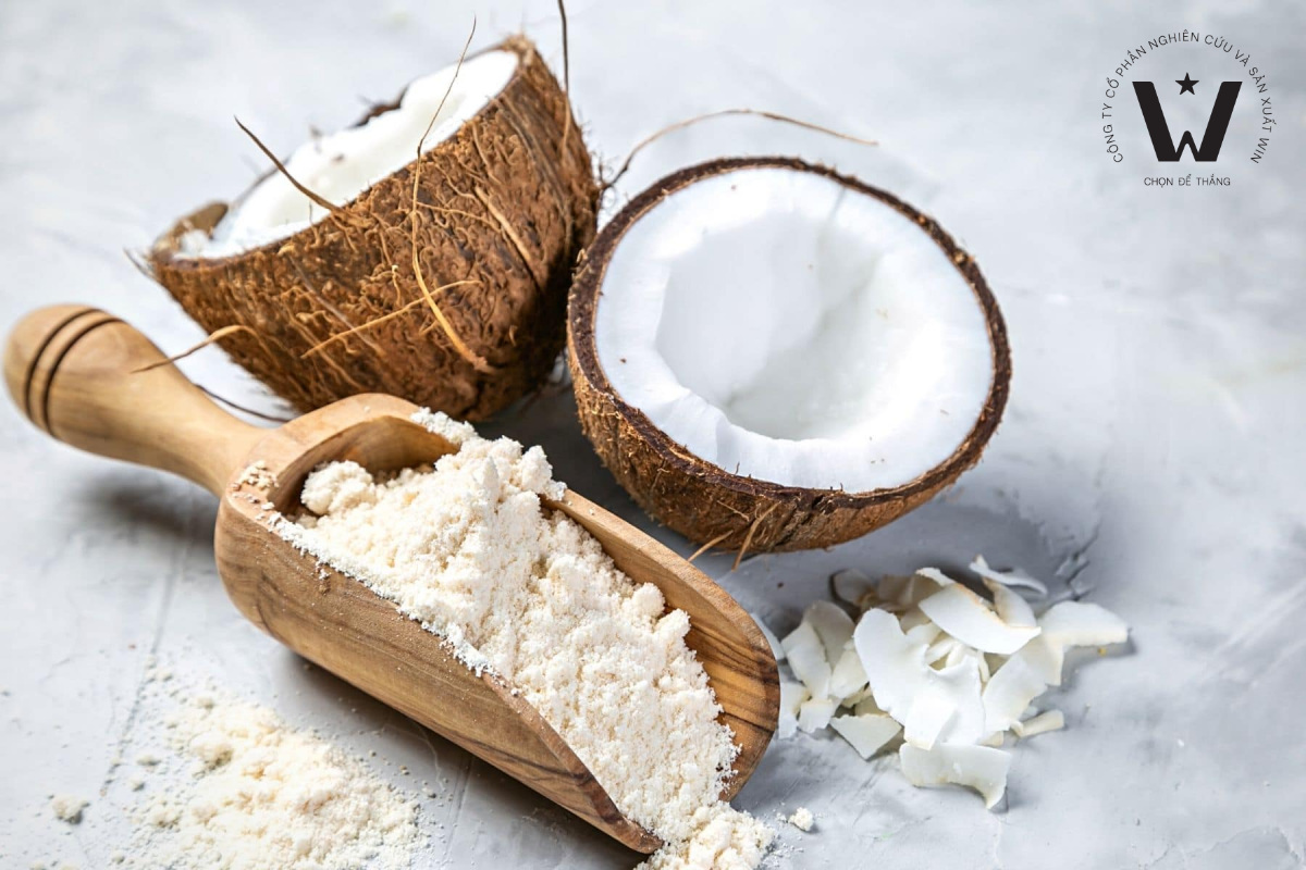 Bột dừa bảo toàn được nhiều thành phần dinh dưỡng vốn có của quả dừa